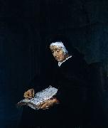 Old Woman Meditating. Gabriel Metsu